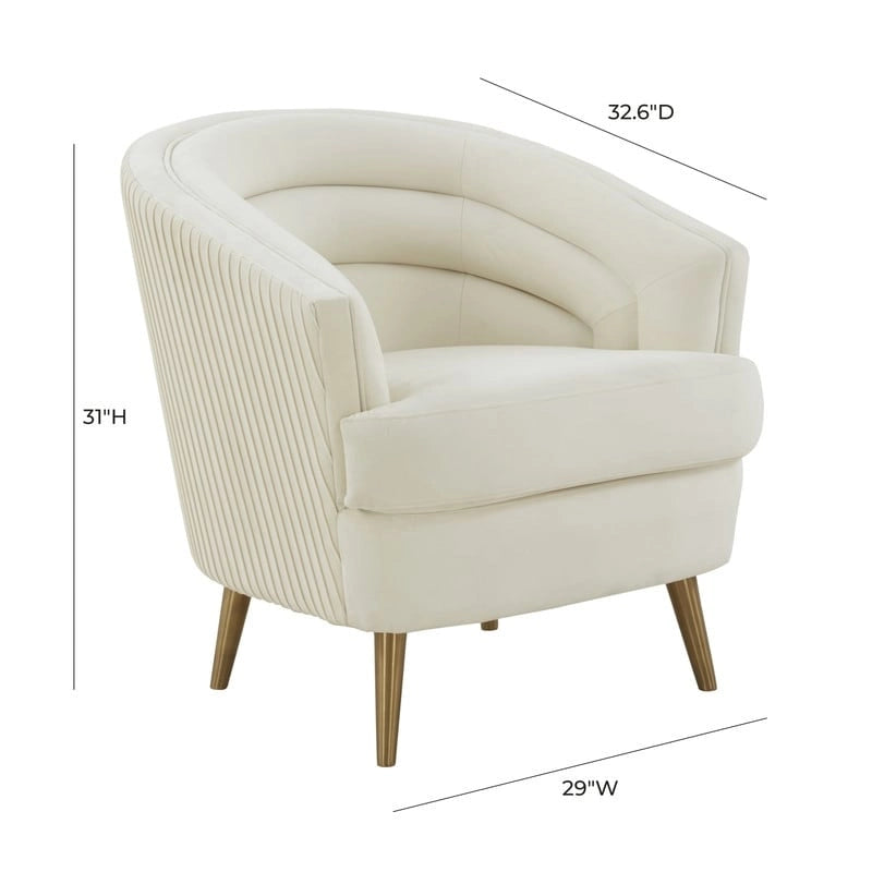 Jules Velvet Accent Chair by Inspire Me Home Decor - 29W x 32.6D x 31H