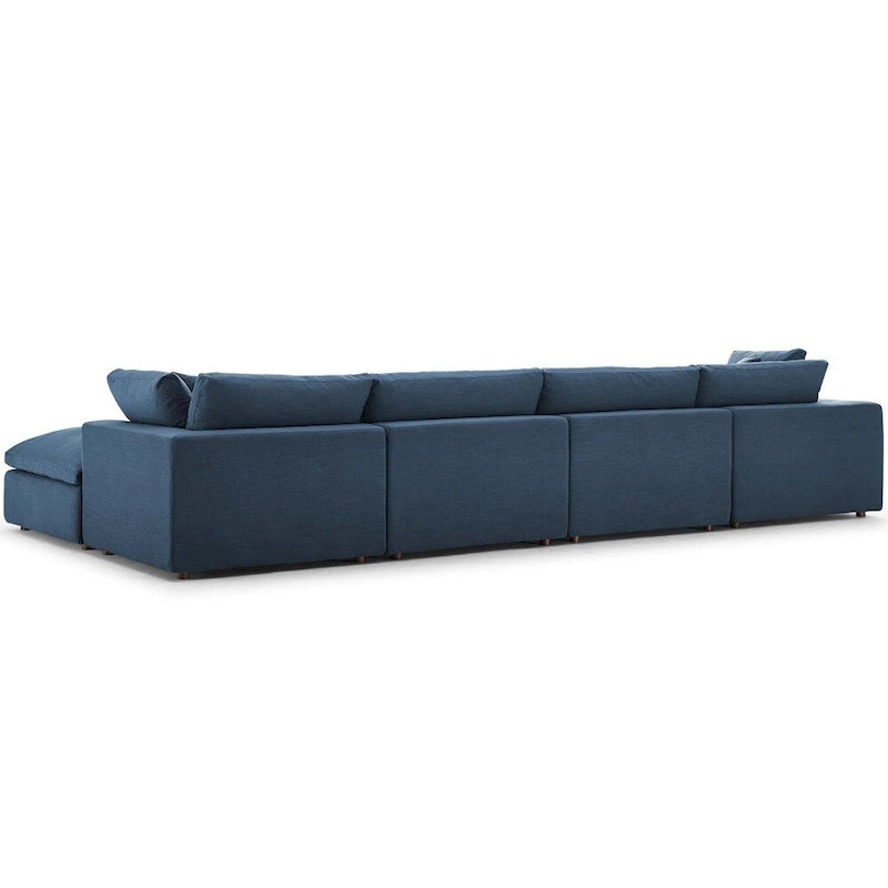 Copper Grove Hrazdan Fabric/Wood Down-filled Over-stuffed 5-piece Sectional Sofa Set