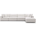 Copper Grove Hrazdan Fabric/Wood Down-filled Over-stuffed 5-piece Sectional Sofa Set