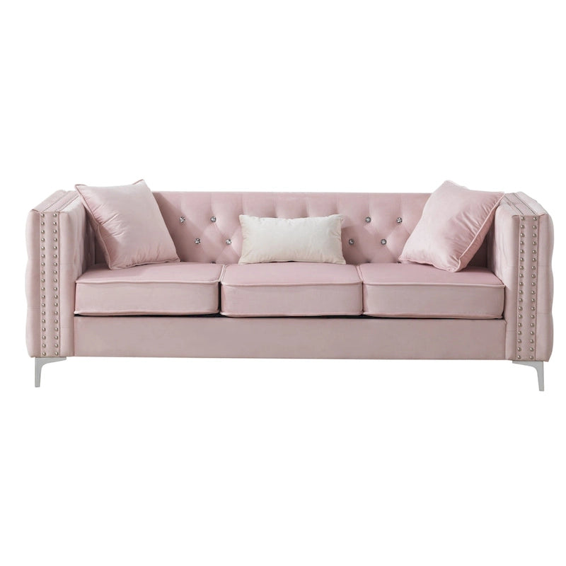 Paige Tufted Velvet Sofa
