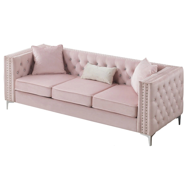 Paige Tufted Velvet Sofa