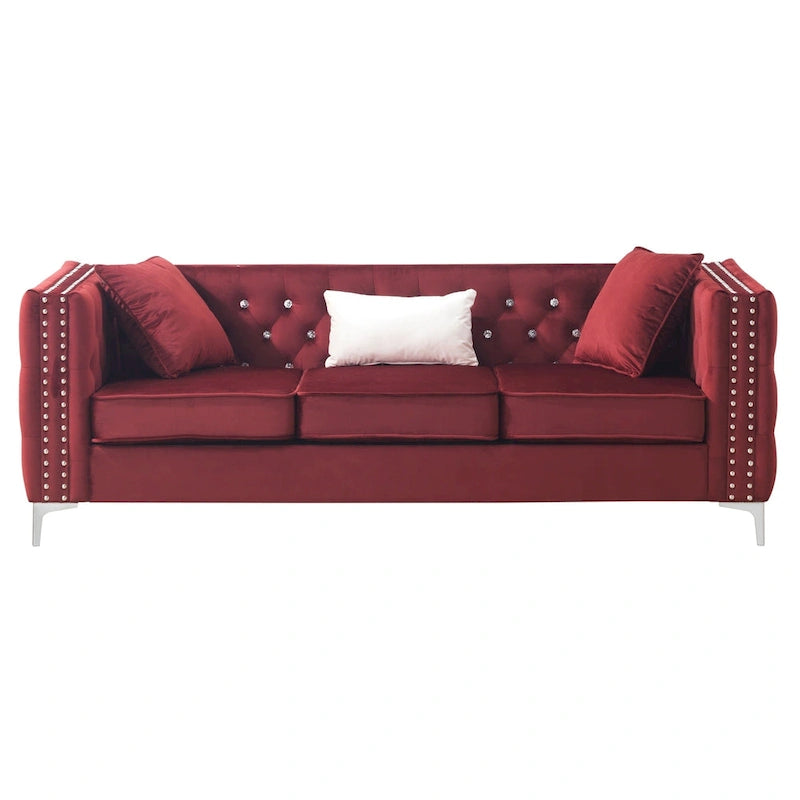 Paige Tufted Velvet Sofa