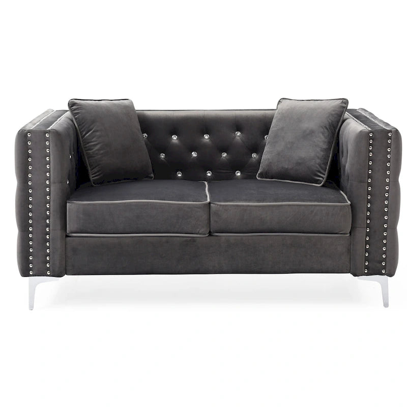 Paige Tufted Velvet Sofa