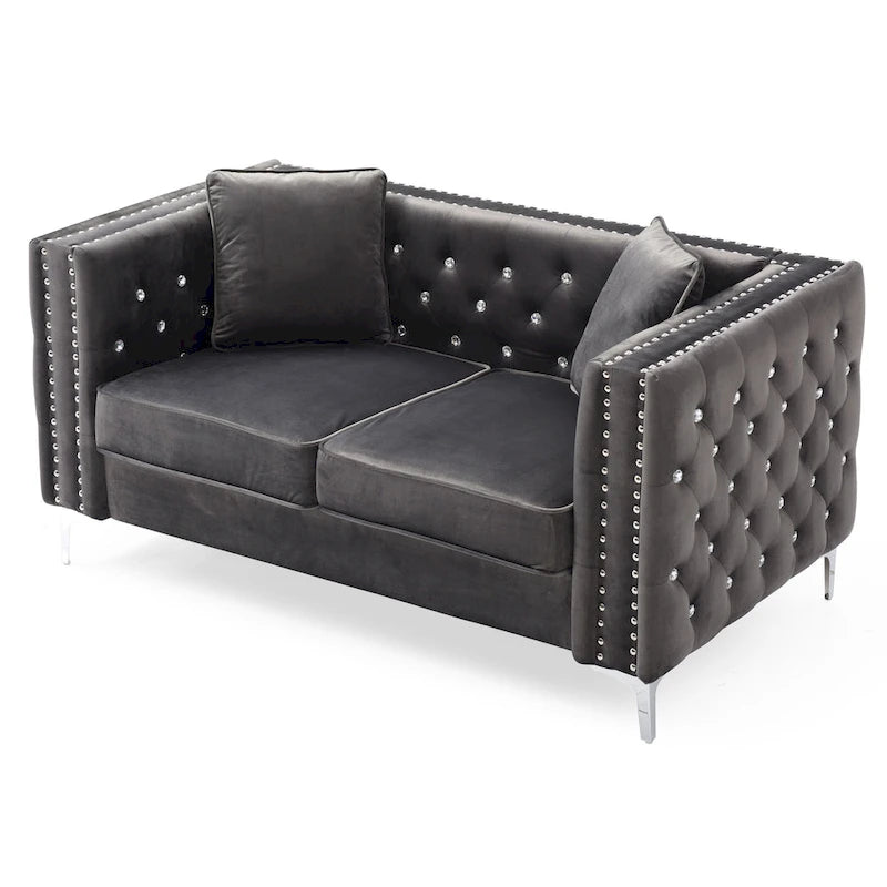 Paige Tufted Velvet Sofa