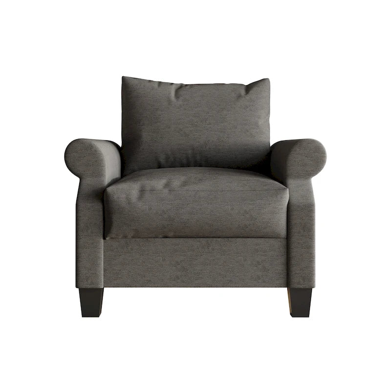 CraftPorch Classic Linen Upholstered Arm Chair