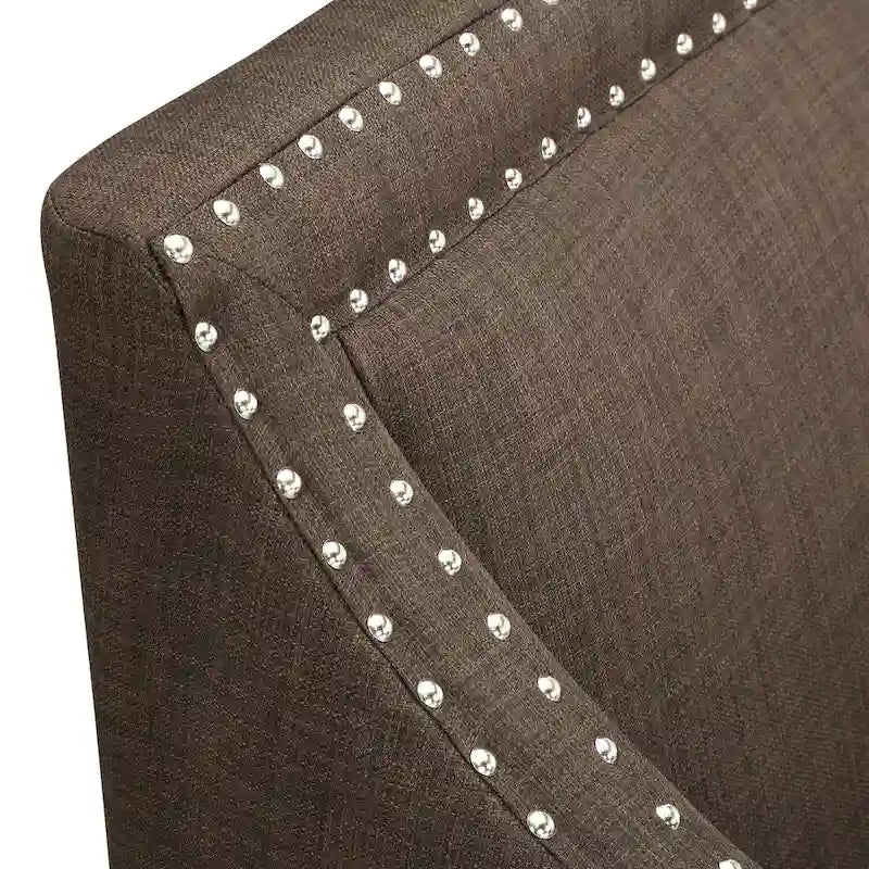 Erica Accent Armchair with Chrome Nailhead Trim