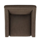 Erica Accent Armchair with Chrome Nailhead Trim