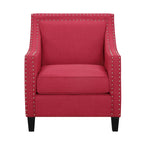 Erica Accent Armchair with Chrome Nailhead Trim