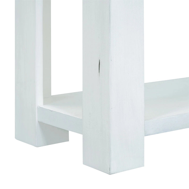 Merax Rustic Console Table with Storage Drawers and Bottom Shelf
