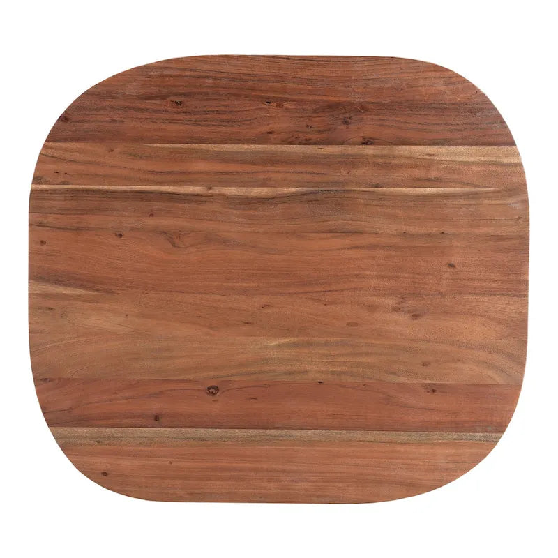 Aurelle Home Rustic Solid Acacia Wood Coffee Table