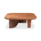Aurelle Home Rustic Solid Acacia Wood Coffee Table