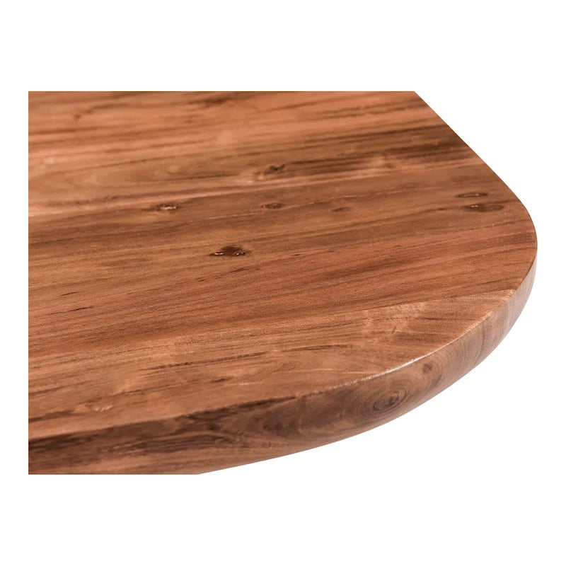 Aurelle Home Rustic Solid Acacia Wood Coffee Table