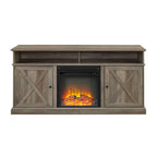 Middlebrook 60-inch Barn Door Fireplace TV Stand