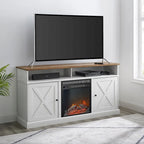 Middlebrook 60-inch Barn Door Fireplace TV Stand