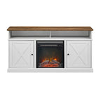 Middlebrook 60-inch Barn Door Fireplace TV Stand