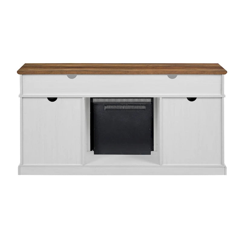 Middlebrook 60-inch Barn Door Fireplace TV Stand