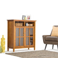 WYNDENHALL Norfolk Wood Storage Media Cabinet - 39Wx16Dx42H