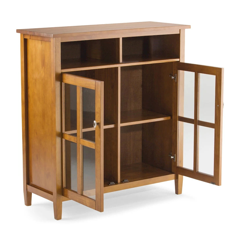 WYNDENHALL Norfolk Wood Storage Media Cabinet - 39Wx16Dx42H