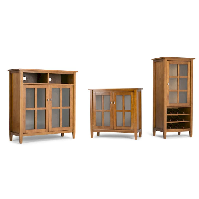 WYNDENHALL Norfolk Wood Storage Media Cabinet - 39Wx16Dx42H