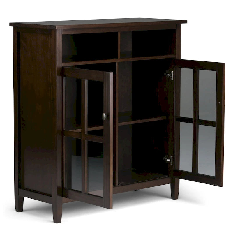WYNDENHALL Norfolk Wood Storage Media Cabinet - 39Wx16Dx42H
