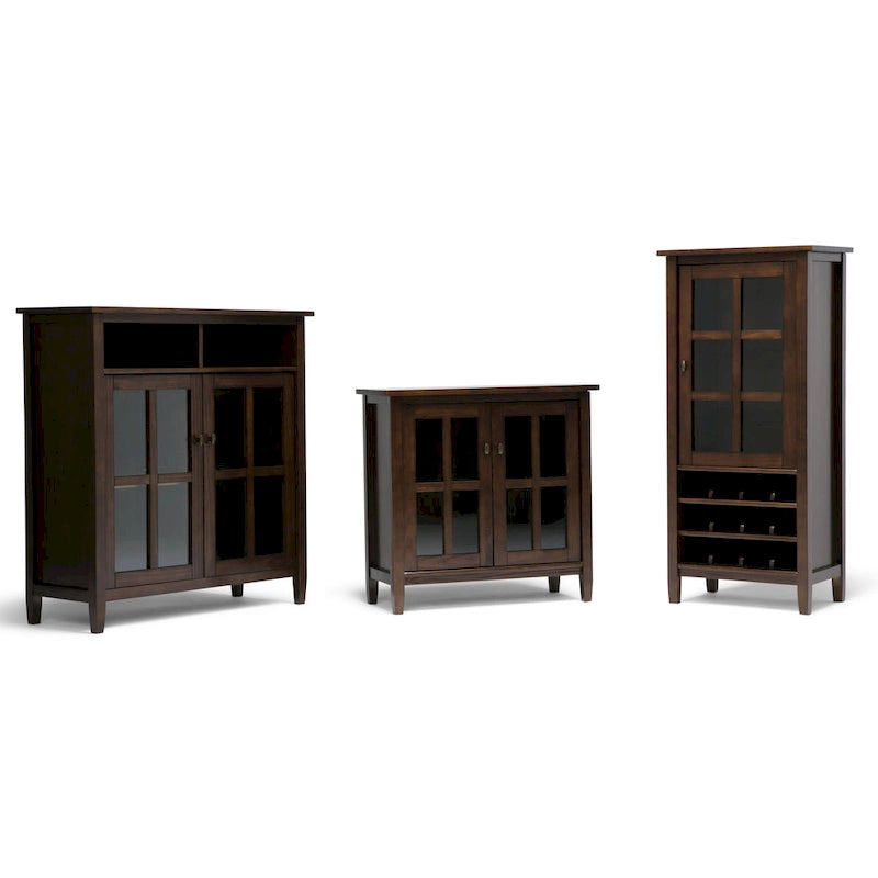 WYNDENHALL Norfolk Wood Storage Media Cabinet - 39Wx16Dx42H