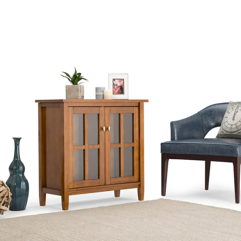 WYNDENHALL Norfolk Wood Storage Media Cabinet - 39Wx16Dx42H