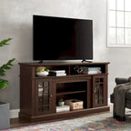 Gray Wash TV Stand with Storage - 58 Inch Entertainment Console
