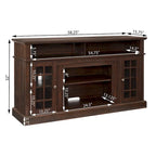 Gray Wash TV Stand with Storage - 58 Inch Entertainment Console