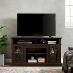 Gray Wash TV Stand with Storage - 58 Inch Entertainment Console
