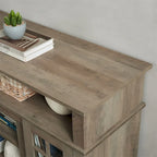 Gray Wash TV Stand with Storage - 58 Inch Entertainment Console