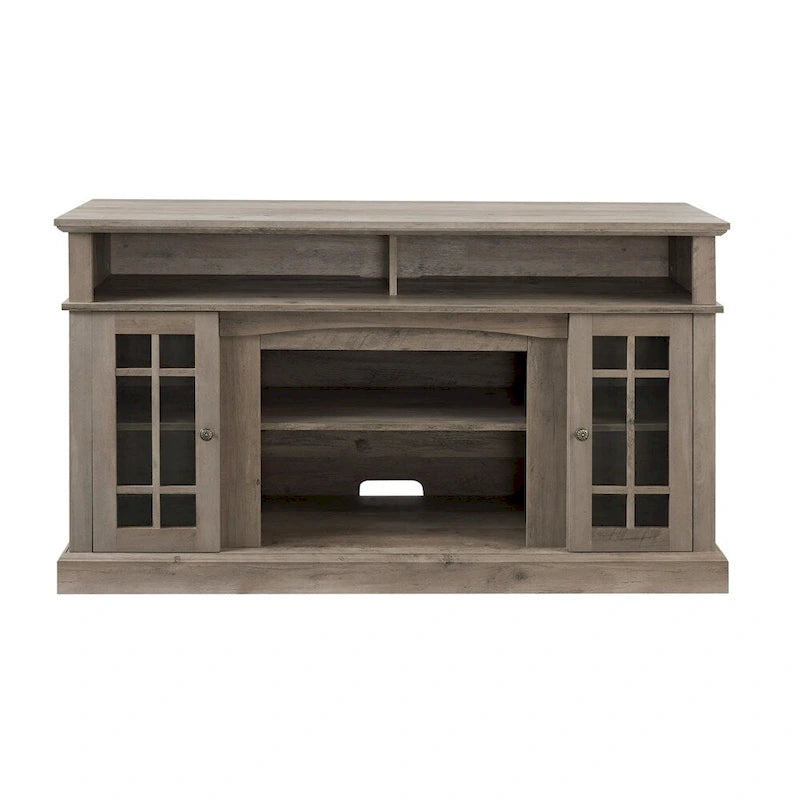 Gray Wash TV Stand with Storage - 58 Inch Entertainment Console