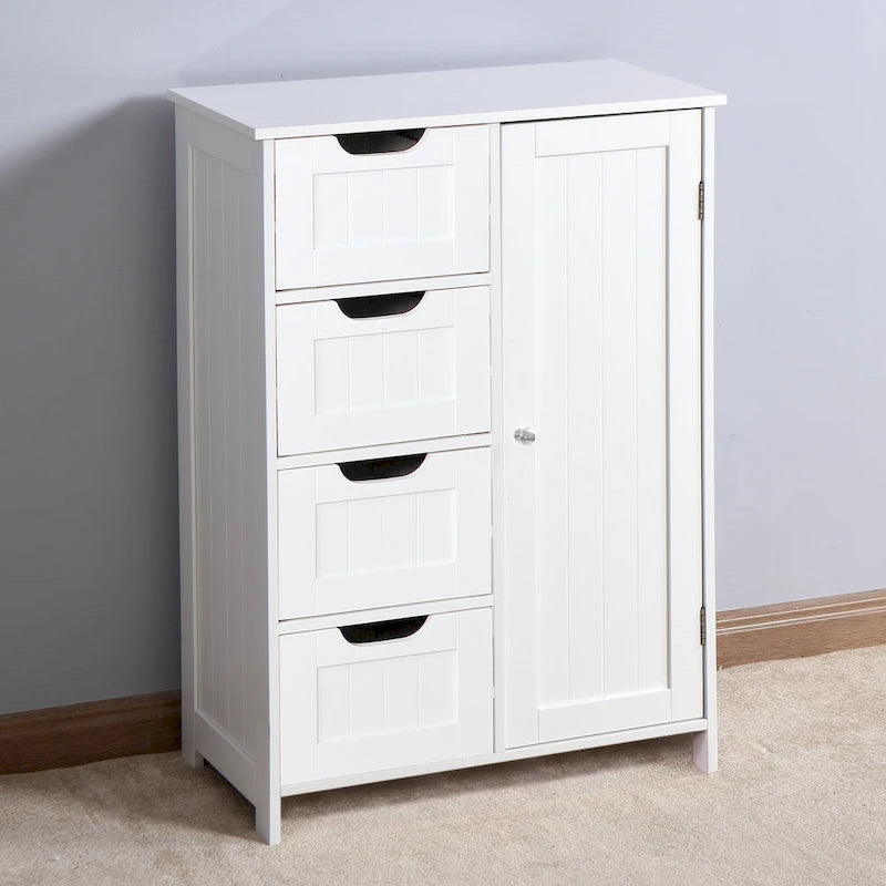 Floor Cabinet with Adjustable Shelf and Drawers