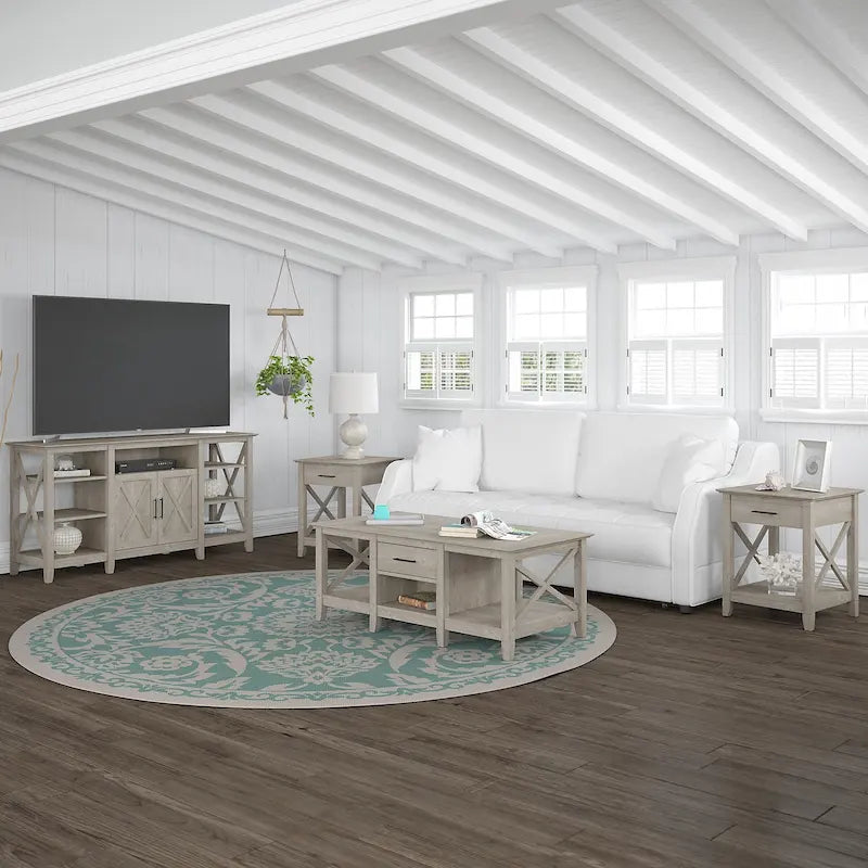 4-piece TV Stand and Table Set