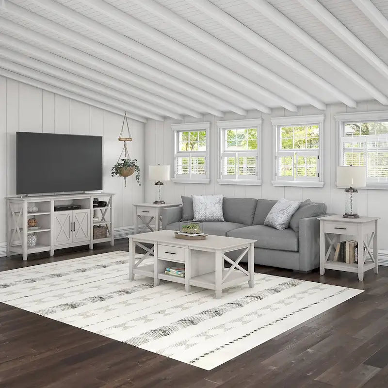 4-piece TV Stand and Table Set