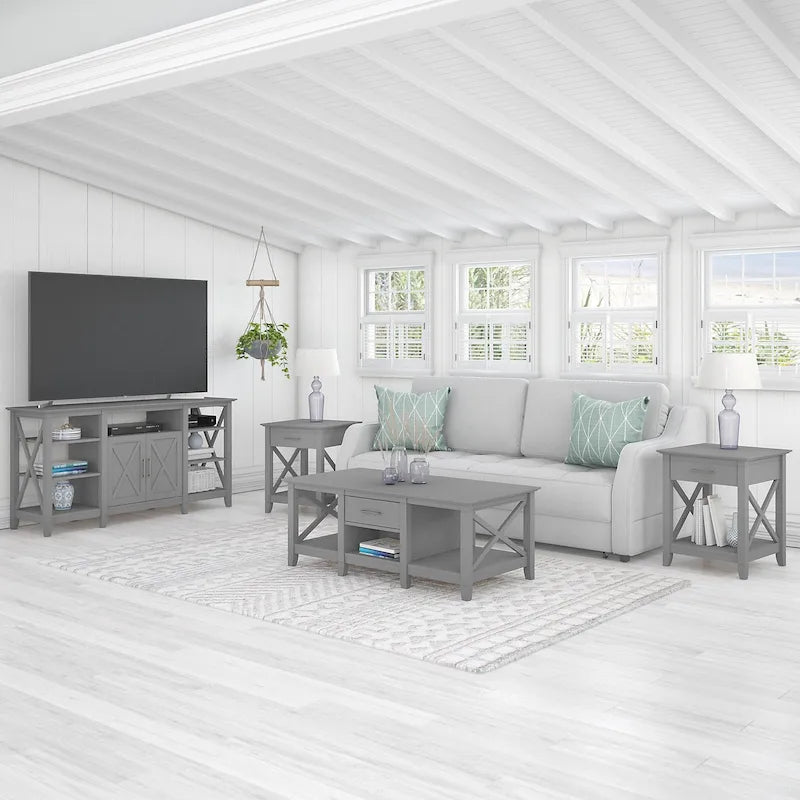 4-piece TV Stand and Table Set