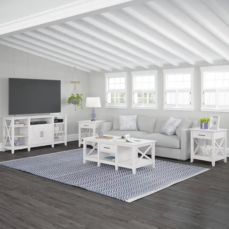 4-piece TV Stand and Table Set