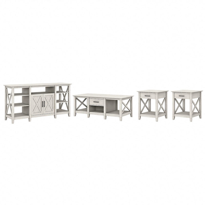 4-piece TV Stand and Table Set