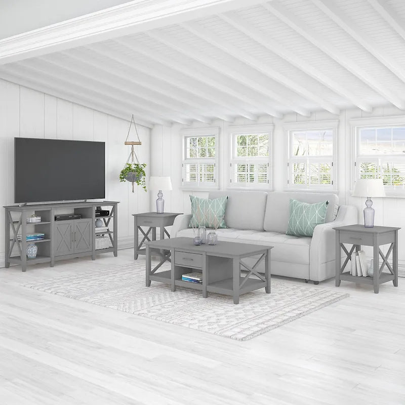 4-piece TV Stand and Table Set
