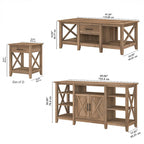 4-piece TV Stand and Table Set