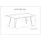 WYNDENHALL Moreno Industrial Wood Dining Table