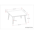 WYNDENHALL Moreno Industrial Wood Dining Table