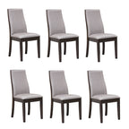 Charleston Upholstered Solid Back Dining Chairs (Set of 6)