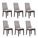 Charleston Upholstered Solid Back Dining Chairs (Set of 6)