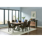 Charleston Upholstered Solid Back Dining Chairs (Set of 6)