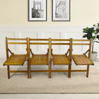 Wood Folding Chair Set of 4