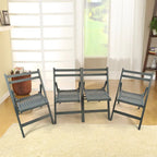 Wood Folding Chair Set of 4