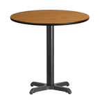 30 Round Laminate Table Top with 22 x 22 Table Height Base - 30W x 30D x 31.125H - 30W x 30D x 31.125H