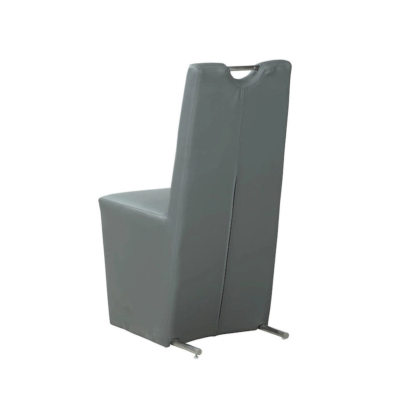 Somette Eva Upholstered Handle-Back Side Chair, Set of 2 - 20.9 x 18.5 x 39.4