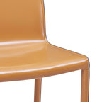 Gervin Recycled Leather Chair,Set of 2