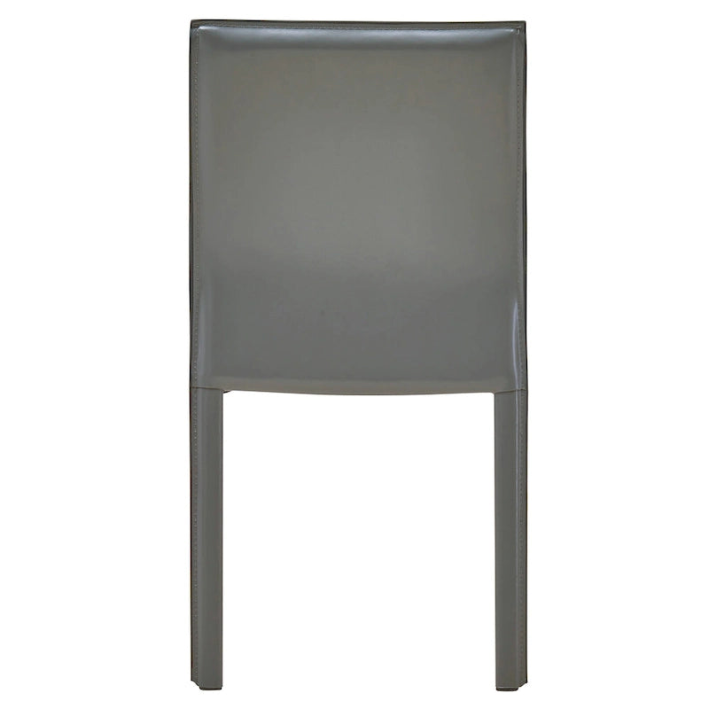 Gervin Recycled Leather Chair,Set of 2